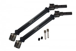 GPM ER2123F/RSA ALUMINUM BODY & STEEL JOINT ADJUSTABLE F/R CVD TRAXXAS-1/10 E-REVO VXL 86086-4 - BLACK - ER2123F/RSA-BK