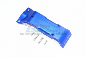 GPM ER2331R ALUMINUM REAR SKID PLATE TRAXXAS-1/10 E-REVO VXL 86086-4 - BLUE - ER2331R-B