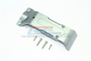 GPM ER2331R ALUMINUM REAR SKID PLATE TRAXXAS-1/10 E-REVO VXL 86086-4 - GUN SIVLER - ER2331R-GS