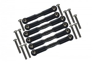 GPM MAG160 ALUMINIUM TIE RODS ARRMA 1/10 GRANITE 4X4 MEGA MOSTER TRUCK - BLACK - MAG160-BK-BEBK