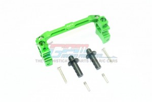 GPM TRX4201FA ALUMINUM FRONT ADJUSTABLE BODY MOUNT & POST RC 1/10 TRAXXAS TRX-4 - GREEN - TRX4201FA-G
