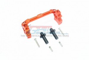 GPM TRX4201FA ALUMINUM FRONT ADJUSTABLE BODY MOUNT & POST RC 1/10 TRAXXAS TRX-4 - ORANGE - TRX4201FA-OR
