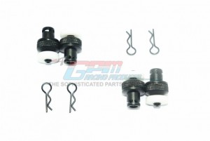 GPM MAG201FRA ALUMINUM FRONT & REAR MAGNETIC BODY POSTS 1/10 GRANITE 4X4 MEGA MOSTER TRUCK - MAG201FRA-BK