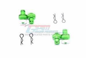 GPM MAG201FRA ALUMINUM FRONT & REAR MAGNETIC BODY POSTS 1/10 GRANITE 4X4 MEGA MOSTER TRUCK - GREEN - MAG201FRA-G