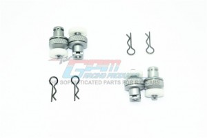 GPM MAG201FRA ALUMINUM FRONT & REAR MAGNETIC BODY POSTS 1/10 GRANITE 4X4 MEGA MOSTER TRUCK - GUN SILVER - MAG201FRA-GS