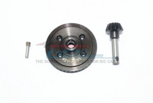 GPM YT1436TS-BK HARDEN STEEL #45 DIFF BEVEL GEAR 36T & PINION GEAR 14T 1/10 AXIAL YETI ROCK RACER - YT1436TS-BK