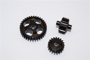 GPM SYTL038G-BK STEEL TRANSMISSION GEARS - 3PCS 1/8 AXIAL YETI XL Buggy - SYTL038G-BK