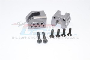 GPM YTL009 ALUMINIUM REAR UPPER CHASSIS LINK PARTS  MOUNT 1/8 RC AXIAL YETI XL MONSTER BUGGY - GUN SILVER - YTL009-GS