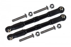 GPM RK162 ALUMINUM FRONT TURNBUCKLE FOR STEERING LOSI RC 1/10 ROCK REY LOS03009T1/T2 - BLACK - RK162-BK-BEBK