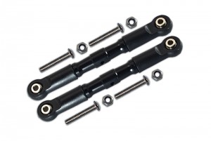 GPM RK163 ALUMINIUM ADJUSTABLE FRONT UPPER ARM WITH TIE ROD DESIGN LOSI 1/10 BAJA REY DESERT TRUCK LOS03008 - BLACK - RK163-BK
