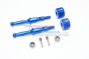 GPM T3023R/+2MM ALUMINUM REAR WHEEL SHAFT W. HEX ADAPTER (+2MM) TAMIYA 1/8 T3-01 DANCING RIDER 57405 - T3023R/+2MM-B