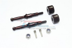 GPM T3023R/+2MM ALUMINUM REAR WHEEL SHAFT W. HEX ADAPTER (+2MM) TAMIYA 1/8 T3-01 DANCING RIDER 57405 - T3023R/+2MM-BR