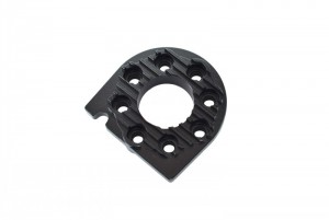 GPM TT018  ALLOY MOTOR MOUNT PLATE WITH HEAT SINK  1/10 RC TAMIYA TT-01 - TT018-BK