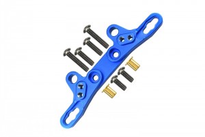 GPM TT2028 ALLOY FRONT/REAR DAMPER PLATE 1/10 RC TAMIYA TT-02 - BLUE - TT2028-B