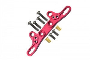 GPM TT2028 ALLOY FRONT/REAR DAMPER PLATE 1/10 RC TAMIYA TT-02 - RED - TT2028-R