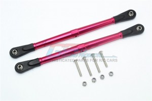 GPM SB014 ALUMINUM ADJUSTABLE REAR UPPER CHASSIS LINK TIE RODS TEAM LOSI 1/6 SUPER BAJA REY 4X4 - RED - SB014-R-BEBK