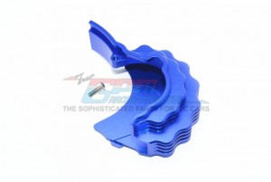 GPM ER2038GCA ALUMINUM CENTER MAIN GEAR COVER W. HEAT SINK FINS TRAXXAS 1/10 E-REVO VXL 86086-4 - BLUE - ER2038GCA-B
