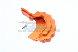 GPM ER2038GCA ALUMINUM CENTER MAIN GEAR COVER W. HEAT SINK FINS TRAXXAS 1/10 E-REVO VXL 86086-4 - ORANGE - ER2038GCA-OR