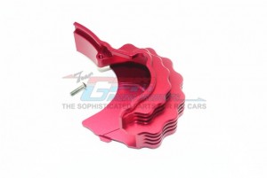 GPM ER2038GCA ALUMINUM CENTER MAIN GEAR COVER W. HEAT SINK FINS TRAXXAS 1/10 E-REVO VXL 86086-4 - ER2038GCA-R