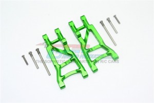 GPM SLA2W056 ALUMINUM REAR LOWER SUSPENSION ARMS TRAXXAS 1/10 SLASH PRO 2WD SHORT-COURSE - GREEN - SLA2W056-G