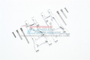 GPM SLA2W056 ALUMINUM REAR LOWER SUSPENSION ARMS TRAXXAS 1/10 SLASH PRO 2WD SHORT-COURSE - SILVER - SLA2W056-S