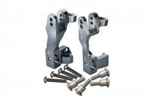 GPM SLA019A ALUMINUM FRONT C HUB 1/10 TRAXXAS SLASH 4X4 - GUN SILVER - SLA019A-GS