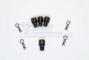 GPM SST201FRA ALUMINIUM FRONT & REAR MAGNET BODY POST TRAXXAS STADIUM SUPER TRUCK - SST201FRA-BK