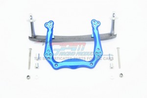 GPM RUS028 ALLOY FRONT DAMPER PLATE WITH GRAPHITE  BODY POST MOUNT AND DELRIN POST TRAXXAS RUSTLER VXL - RUS028-B