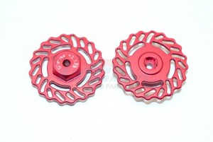 GPM TET010AD2.5 ALUMINUM BRAKE DISK +2.5MM THICK TRAXXAS TETON - RED - TET010AD2.5-R