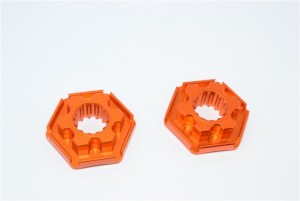 GPM TXM006/+1 ALUMINIUM WHEEL HEX CLAW (+1MM) TRAXXAS XMAXX - ORANGE - TXM006/+1-OR