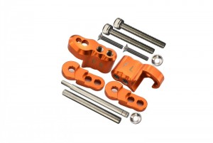 GPM TXM028 ALUMINIUM FRONT ADJUSTABLE SHOCK MOUNT TRAXXAS XMAXX 6S 8S MONSTER - ORANGE - TXM028-OR