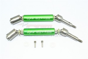 GPM SXO1277RHA STAINLESS STEEL 304+ALUMINUM REAR CVD DRIVE SHAFT TRAXXAS XO-01 - GREEN - SXO1277RHA-G