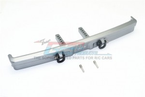 GPM TRX4330FF ALUMINIUM FRONT BUMPER MOUNT+D-RINGS FOR TRAXXAS TRX-4 FORD BRONCO - GUN SILVER - TRX4330FF-GS