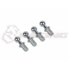 3RACING FGX-123 4mm Ball Stud M3 x 5mm (4pcs) 1/10 RC Formula F-1 FGX Evo Formula Car - FGX-123