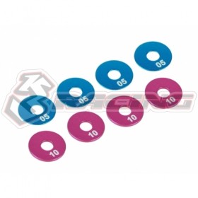 3RACING 3RAC-WX12SP Aluminum Wheel Adaptor Spacer Set For 1/10 RC SAKURA D4 D5 ADVANCE Car - 3RAC-WX12SP