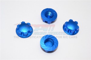 ALUMINIUM WHEEL LOCKER FOR 6S TRAXXAS XMAXX 6S - Blue - TXM005-B