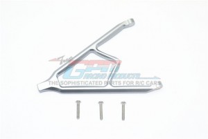 GPM VEN049F ALUMINUM FRONT UPPER LINK MOUNT HPI RC 1/10 VENTURE TOYOTA FJ CRUISER - GUN SILVER - VEN049F-GS