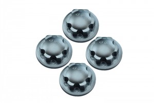 GPM MAK005 ALUMINUM WHEEL LOCK ARRMA 1/8 KRATON SENTON TYPHON TALION OUTCAST - GUN SILVER - MAK005-GS