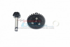 GPM SCX21200S HARDEN STEEL #45 DIFF BEVEL GEAR 30T & PINION GEAR 1/10 AXIAL SCX10 II CRAWLER - SCX21200S-BK