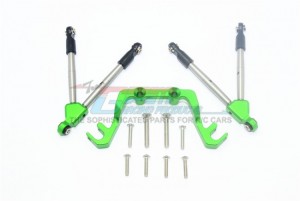 GPM SLA049LCG ALUMINUM FRONT TIE RODS WITH STABILIZER FOR C HUB 1/10 RC TRAXXAS SLASH 4X4 VXL LOW-CG 68086-21 - GREEN - SLA049LCG-G