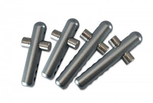 GPM MAO201FR ALUMINUM STEEL FRONT & REAR BODY POST ARRMA 1/8 OUTCAST 6S BLX STUNT TRUCK - GUN SILVER - MAO201FR-GS