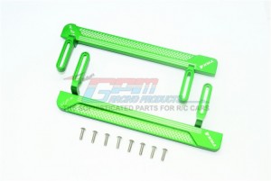 GPM TRX4014XB ALUMINUM SIDE STEPS  RETICULATED PATTERN B 1/10 RC TRAXXAS 1/10 TRX4 DEFENDER TRAIL CRAWLER - GREEN - TRX4014XB-G