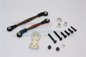 GPM LB160STM STEEL MODIFIED ANTI-THREAD STEERING TIE ROD WITH SERVO HORN TAMIYA LUNCH BOX - LB160STM-S