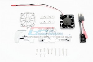 GPM TRX4038GCAB ALUMINUM MOTOR MOUNT W/ UPPER SPUR GEAR CASE COVER W. COOLING FAN TRAXXAS TRX-4 - TRX4038GCAB-S