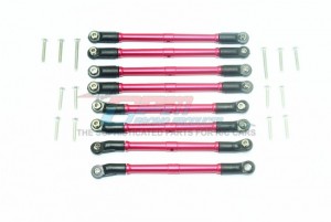 GPM SCX2U160 ALUMINUM ADJUSTABLE UPPER & LOWER SUSPENSION LINKS 1/10  AXIAL RACING SCX10 II CRAWLER UMG10 AXI90075 - RED - SCX2U160-R