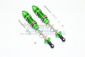 GPM MAK135RA ALUMINUM REAR DOUBLE SECTION SPRING DAMPERS 135MM ARRMA 1/8 OUTCAST 6S BLX STUNT TRUCK - GREEN - MAK135RA-G-S-BEBK