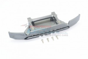 GPM TRX4330FG ALUMINUM FRONT BUMPER+SKID PLATE FOR TRX-4 MERCEDES-BENZ TRAXXAS TRX-4 MERCEDES-BENZ G500 82096-4 - GUN SILVER - TRX4330FG-GS