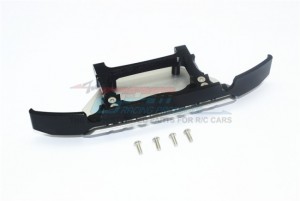 GPM TRX4330FG ALUMINUM FRONT BUMPER+SKID PLATE FOR TRX-4 MERCEDES-BENZ TRAXXAS TRX-4 MERCEDES-BENZ G500 82096-4 - BLACK / SILVER - TRX4330FG-BK-S