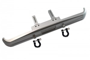 GPM TRX4330FH ALUMINIUM FRONT BUMPER MOUNT+D-RINGS FOR 1/10 RC TRAXXAS TRX-4 BLAZER - SILVER - TRX4330FH-S