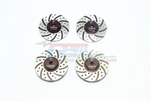 GPM MYT010AFR/DA ALUMINUM FRONT+REAR BRAKE DISK WITH SILVER LINING AXIAL 1/18 YETI JR - BROWN - MYT010AFR/DA-BR